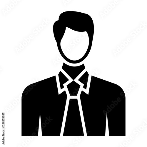 Businessman Glyph Icon Design