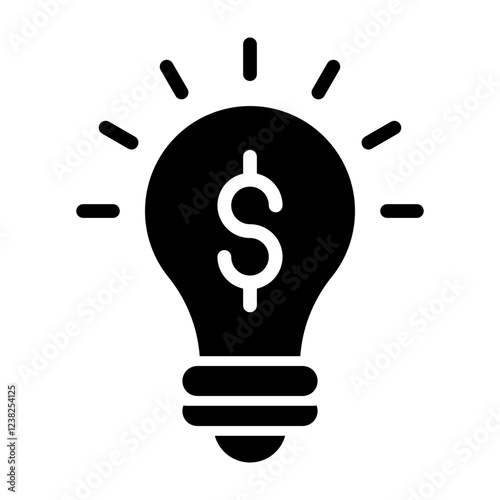 Idea Glyph Icon Design