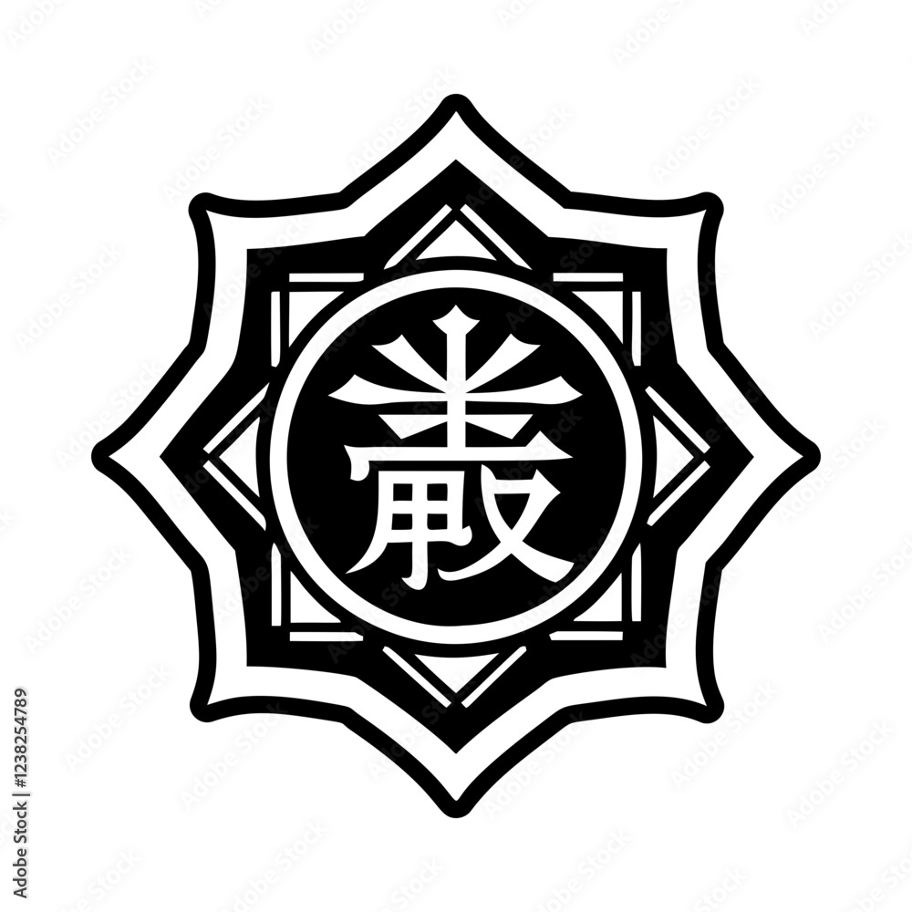 A solid style icon of destiny symbol A solid style icon of destiny symbol