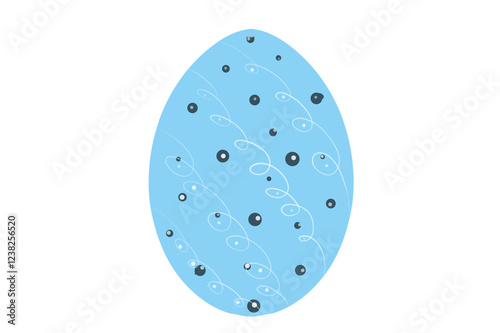Happy Easter.Set of Easter eggs with different textures on breakthrough background.Spring holiday. Illustration isolated. Happy easter eggs. Filename PNG
