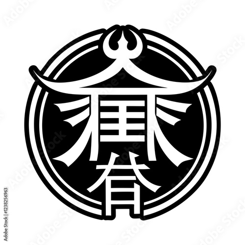 Serenity symbol icon in filled style