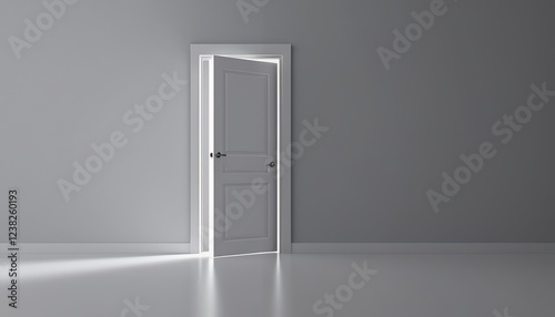 Open Door to New Beginnings: A Minimalist Image of Opportunity and Hope