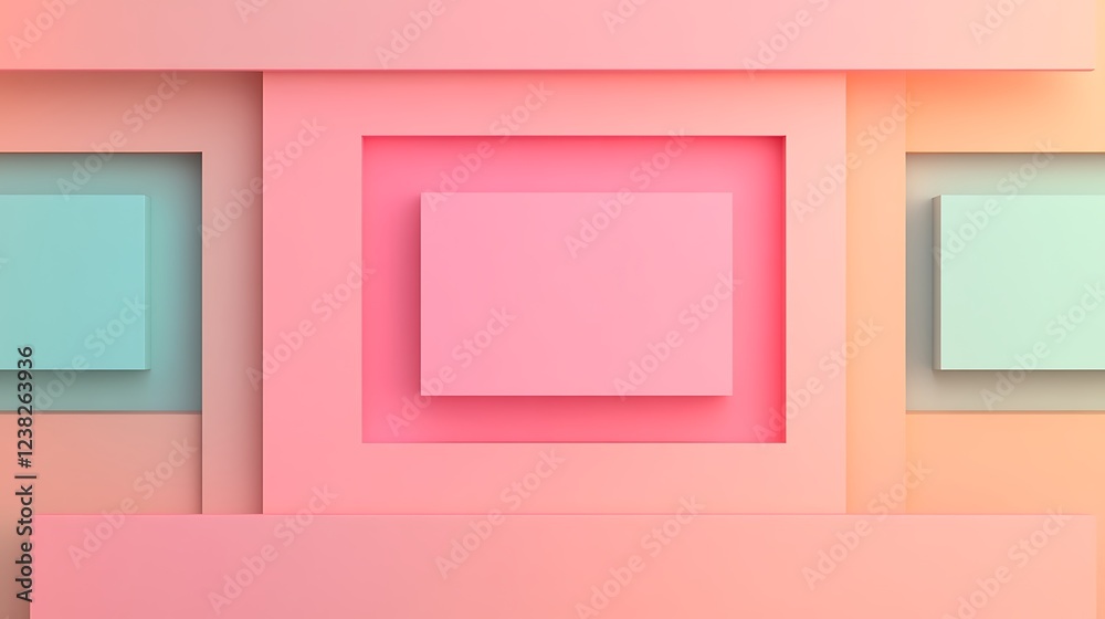 Abstract geometric backgrounds in soft pastel hues with layered shapes and smooth gradients for design projects Abstract geometric backgrounds in soft pastel hues with layered shapes and smooth gradients for design projects
