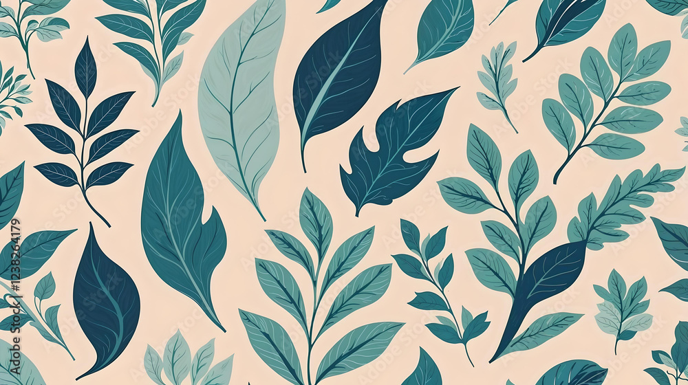 seamless pattern with leaves seamless pattern with leaves