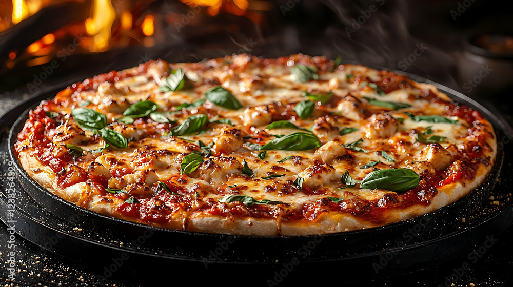 Chicken Basil Pizza: A Delicious Treat Chicken Basil Pizza: A Delicious Treat