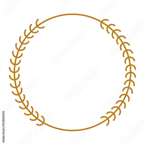 luxury gold circle frame for wedding, greeting