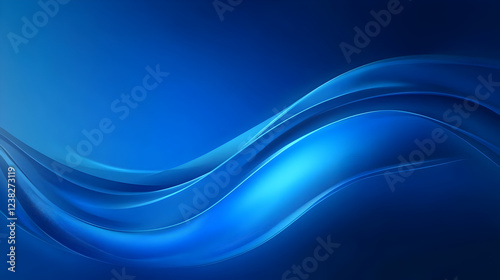 Blue Gradient Swoosh Abstract Background for wallpaper of pc laptop desktop