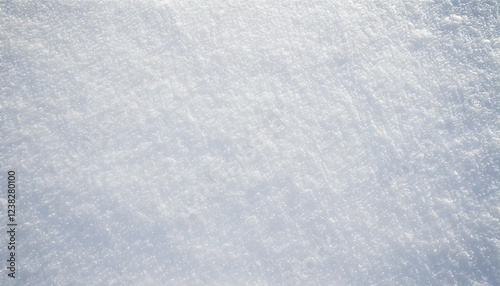 Closeup of white snow texture background