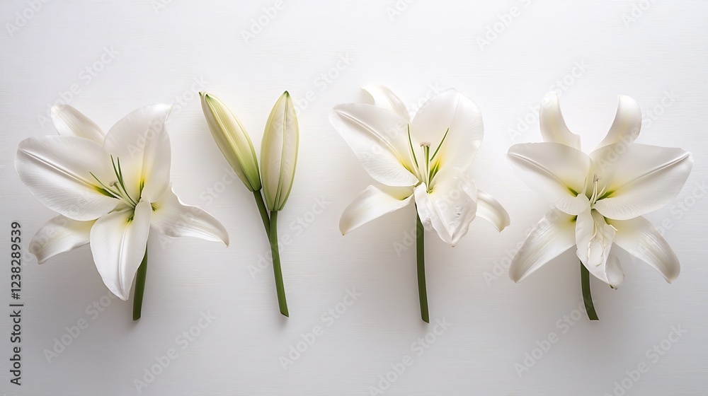 Elegant White Lilies: A Study in Purity and Grace Elegant White Lilies: A Study in Purity and Grace