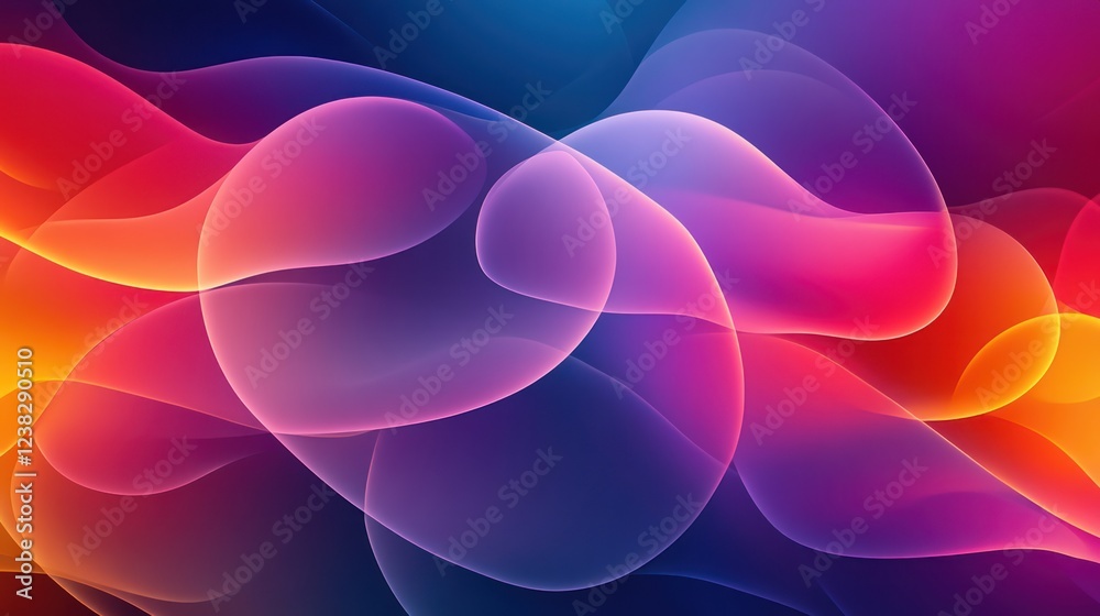Abstract colorful waves flowing, dark background, digital art, website design Abstract colorful waves flowing, dark background, digital art, website design