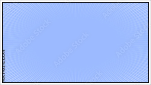 Vector graphic of blue comic background with sunburst.