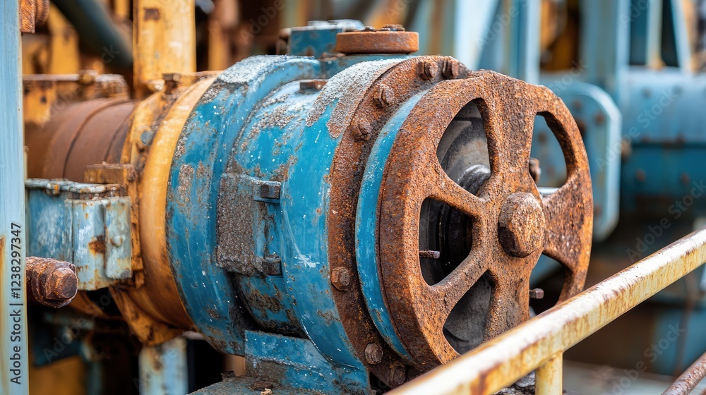 Dilapidated factory with rusted machinery, economic downturn, manufacturing industry recession, abandoned industrial setting. Dilapidated factory with rusted machinery, economic downturn, manufacturing industry recession, abandoned industrial setting.