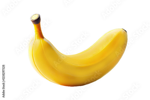 banana isolated on white background on transparent background