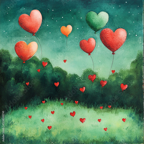 Heart Balloons in a Dreamy Sky,, Heart Balloons
Floating Hearts
Love in the Air
Heart Sky
Love Balloons
Dreamy Hearts