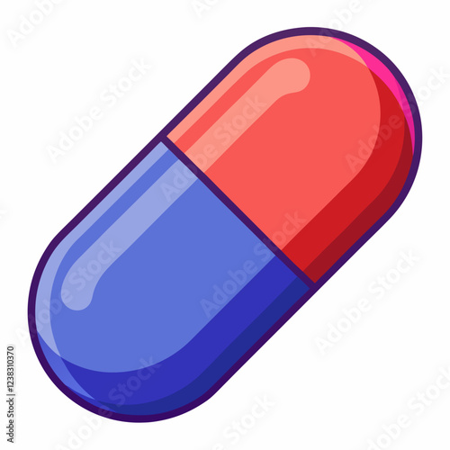 pill vector with white background