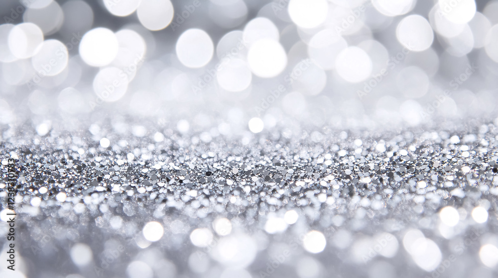 Silver glittering background texture resembling shiny wrapping paper for holiday decorations and invitations. Silver glittering background texture resembling shiny wrapping paper for holiday decorations and invitations.