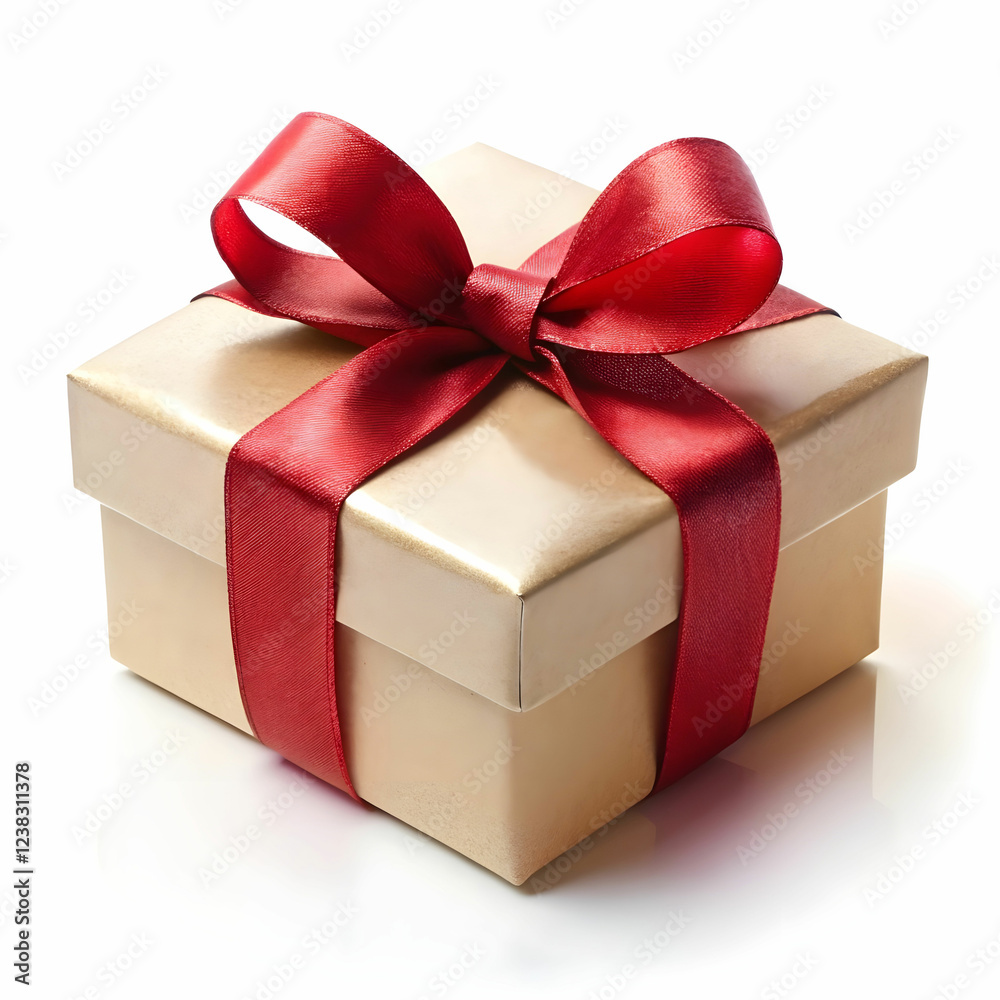 Obraz premium a gift box on white background