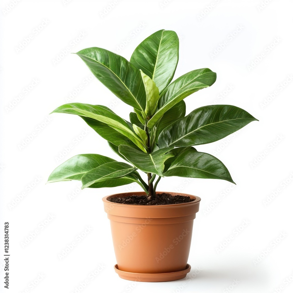 custom made wallpaper toronto digitalIsolate a potted plant on a white background, showcasing its lush green leaves and vibrant pot.
