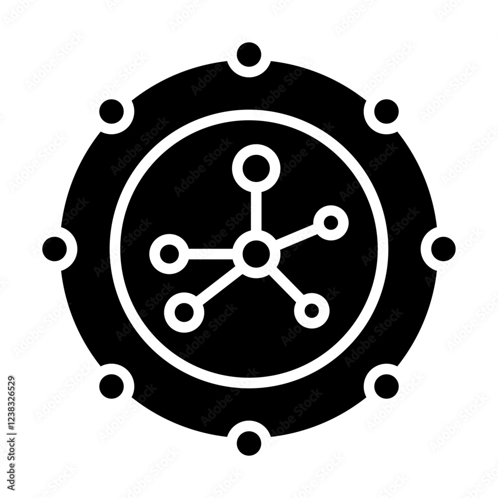 Internet Backbone glyph icon Internet Backbone glyph icon