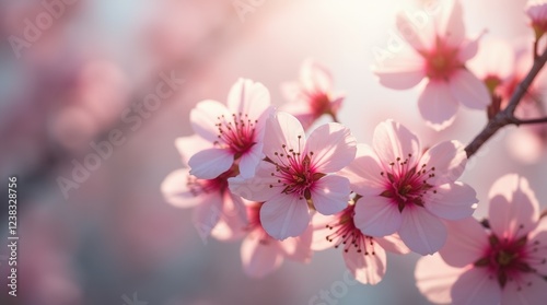 Delicate plum blossoms