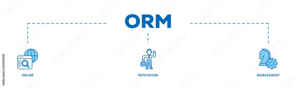ORM infographic icons flow process which consists of internet, browser, winner, trust, favorite, and business icon live stroke and easy to edit . ORM infographic icons flow process which consists of internet, browser, winner, trust, favorite, and business icon live stroke and easy to edit .