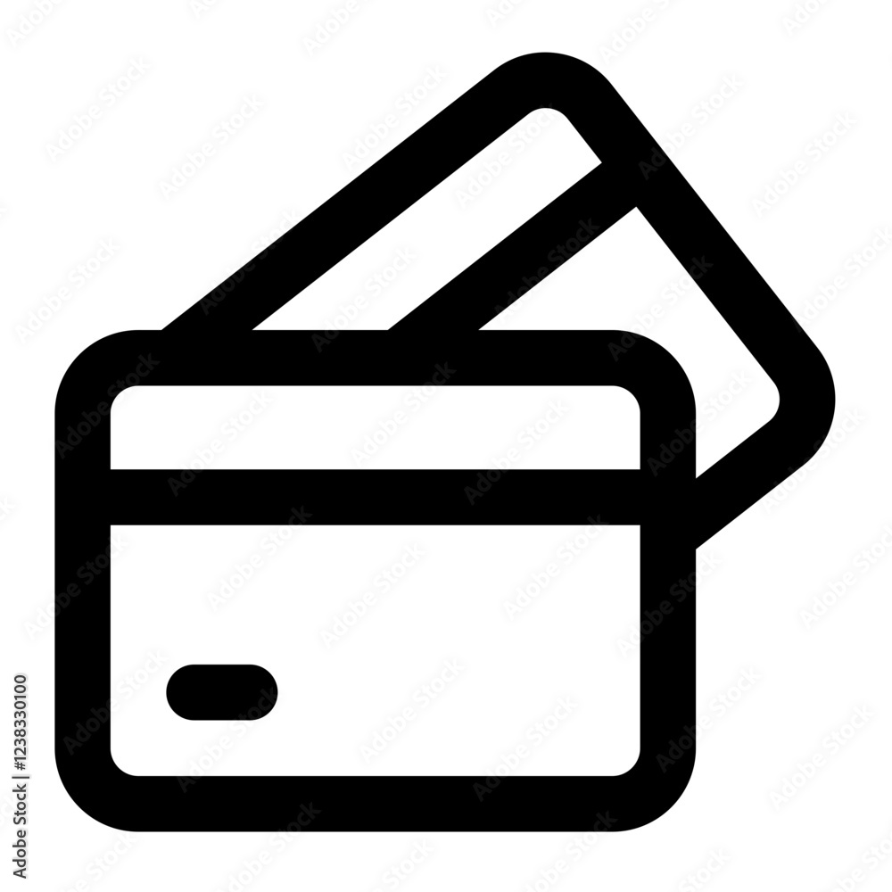Fototapeta premium debit card icon for illustration
