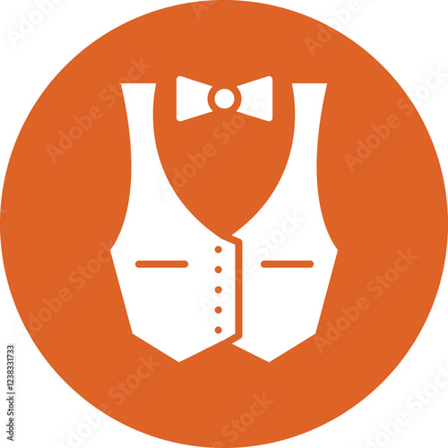 Catering Staff glyph circle icon