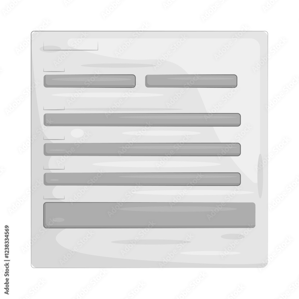 Illustration of Registration form Illustration of Registration form
