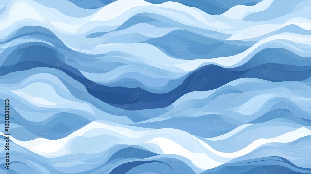 Abstract ocean wave pattern, digital illustration, background, website design Abstract ocean wave pattern, digital illustration, background, website design
