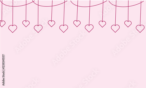 Valentine's day background. Vector illustration