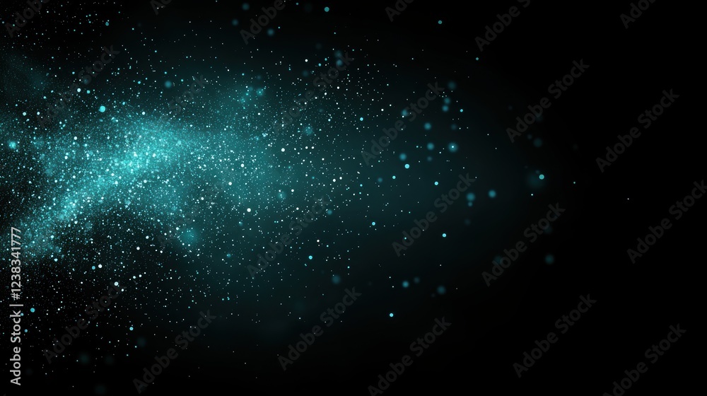 Obraz premium Digital Background Representing Virtual Reality with Sparkling Particles and Light Effects