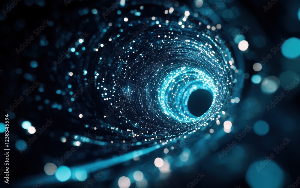 A mesmerizing view of a swirling vortex of light, embodying the essence of digital technology and cosmic elements. A mesmerizing view of a swirling vortex of light, embodying the essence of digital technology and cosmic elements.