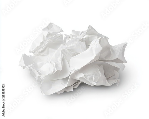 Wallpaper Mural A crumpled newspaper with visible headlines isolated on white background Torontodigital.ca
