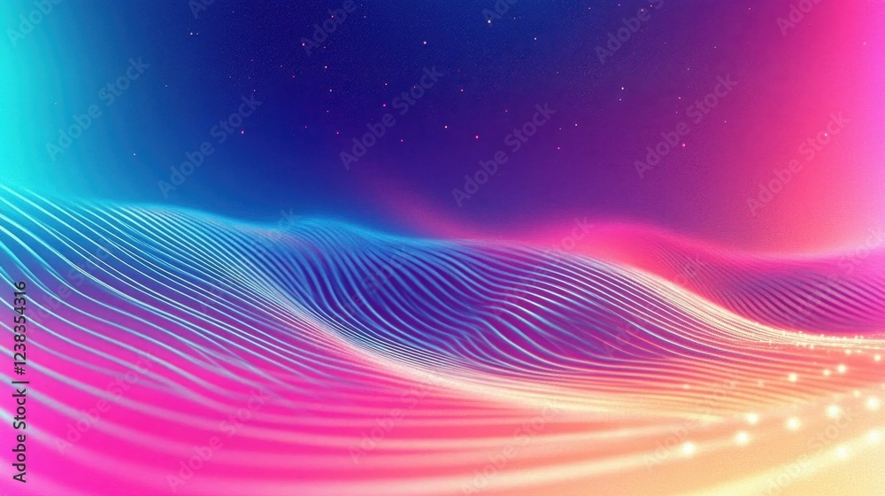 Digital Art Gradient Deep Glowing Teal with Luminous, Flowing Symmetrical Curves Digital Art Gradient Deep Glowing Teal with Luminous, Flowing Symmetrical Curves