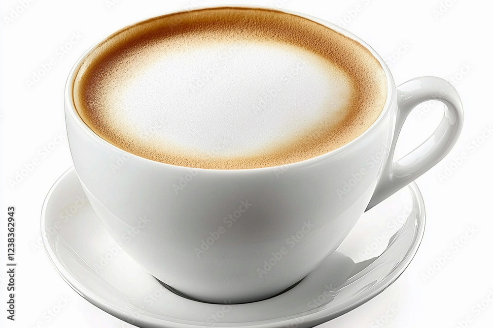 Fototapeta premium Perfectly crafted coffee with foam at a cafe