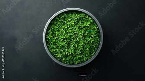 A verdant and lush green oasis thriving within the unexpected confines of a secure technological vault showcasing a harmonious blend of nature and innovation