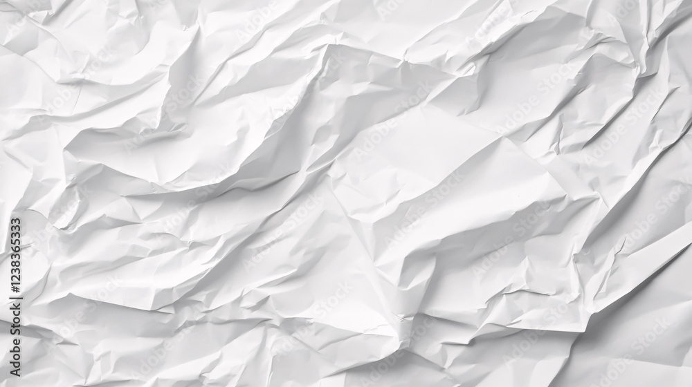 The texture of crumpled white paper, suitable for various applications. The texture of crumpled white paper, suitable for various applications.