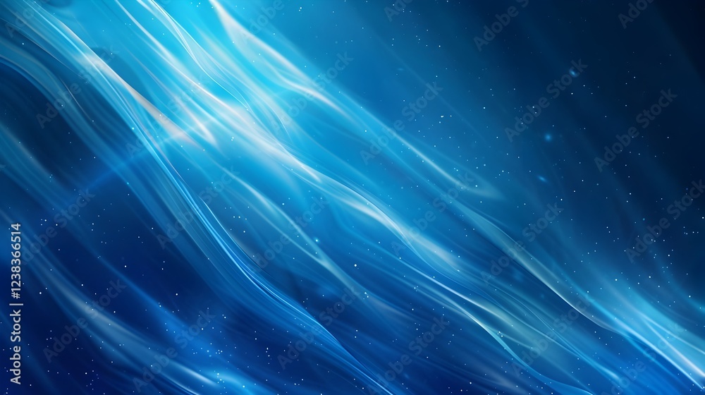 A blue ocean with white waves and a lot of stars A blue ocean with white waves and a lot of stars