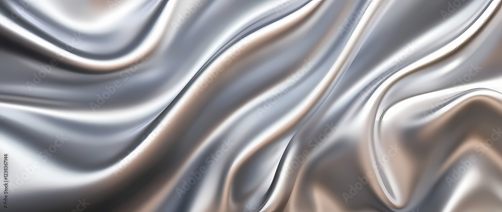 Abstract gray background with waves of smooth fabric, an elegant cloth texture for design and decoration Abstract gray background with waves of smooth fabric, an elegant cloth texture for design and decoration