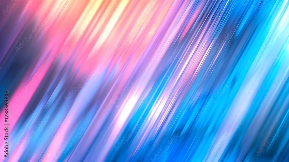 Minimal Blue Holographic Glitch Art in Minimal Blue Holographic Glitch Art in