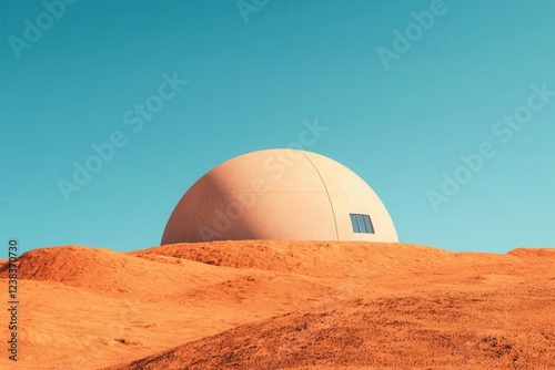 Wallpaper Mural renewable energy geothermal future. A self-sustaining geothermal facility built on Mars, symbolizing interplanetary renewable energy Torontodigital.ca
