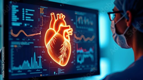Heart health exploration through advanced medical technology at a hospital