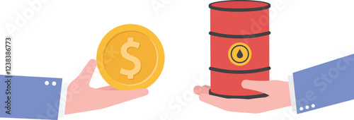 Oil increased in price. Money can buy less oil.

