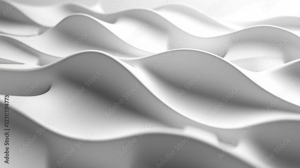 Flowing Curves Create Harmony in White Texture Flowing Curves Create Harmony in White Texture