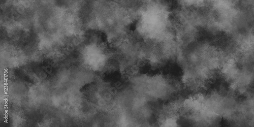 Dark cloudy abstract texture with a smoky and misty artistic watercolor effect. black and gray watercolor background creating a stormy atmosphere. storm-inspired dramatic background.