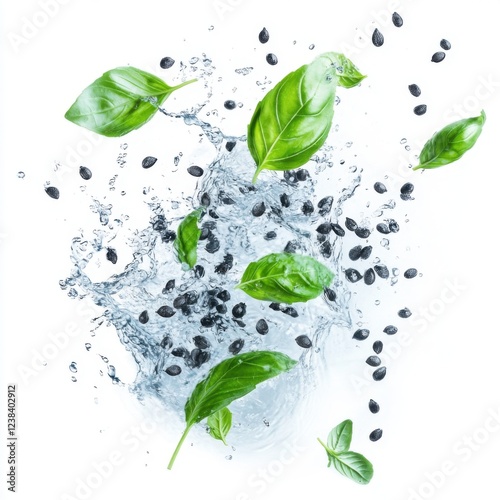 Sweetened with basil seeds 