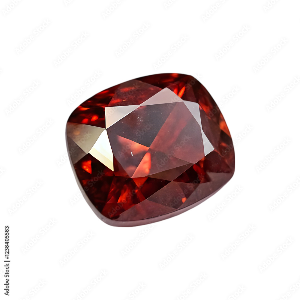 Painite in isolated white background Painite in isolated white background