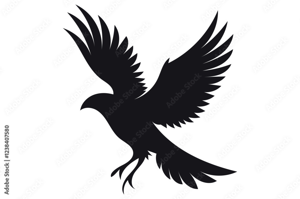 flying bird vector silhouette flying bird vector silhouette