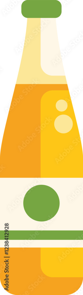 Refreshing bottle of sparkling water with bubbles, ideal for representing thirst quenching beverages Refreshing bottle of sparkling water with bubbles, ideal for representing thirst quenching beverages