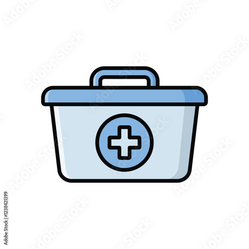 first aid kit icon vector design template simple and clean